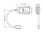 Preview: 1 Port USB-to-Serial Adaptor, RS-232 2