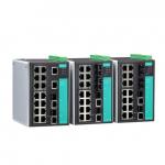 Preview: Industrial Gigabit Managed Ethernet Switch with 16 10/100BaseT(X) ports, 2 comb 1