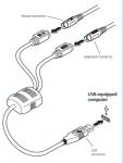 Preview: USB to PS/2 Convertor Cable USB type A to 2x 6 Pin Female 200 mm 1