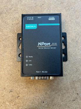 1 Port Device Server, 10/100M Ethernet, RS-232, DB9 male, 12-48VDC und Netzteil 5