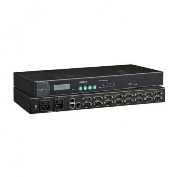 16 ports RS-232/422/485 Terminal server with DB9 connector, 100-200VAC input wi