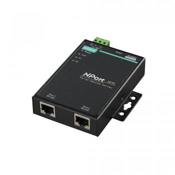 2 port device server, 10/100M Ethernet, RS-232, RJ45 8pin,  110V or 230V, -40~7