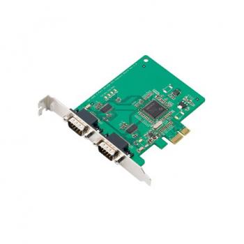 2 Port PCIe Board, w/ DB9M Cable, RS-232, Low Profile