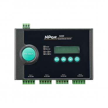 4 port device server, 10/100M Ethernet, RS-422/485, terminal block,  12-48 VDC