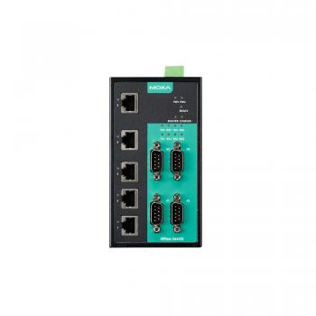 4 RS-232/422/485 ports, 5 10/100M Ethernet ports, 2KV Isolation Protection, 12-