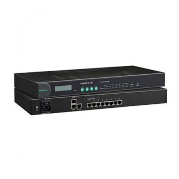 8 port Terminal Server, dual 10/100M Ethernet, RS-232, RJ-45 8pin,  100V or 240