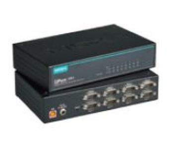 8 Port USB-to-Serial Hub, EU Plug, RS-232/422/485