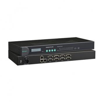 8 ports RS-232/422/485 Terminal server with DB9 connector, Dual 100-200VAC inpu