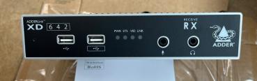 AdderLink XD642P-DP, DisplayPort-KVM-Extender, Dual 4K60 4