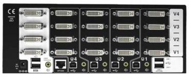 AdderView Pro MultiScreen: 4 port - USB 2.0, Triple Head DVI KVMA Switch 1