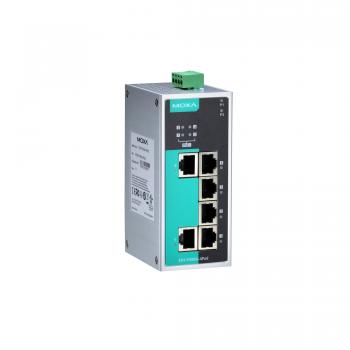 EDS-P206A-4PoE, Unmanaged PoE Ethernet switch with 4 PoE 10/100BaseT(X) ports