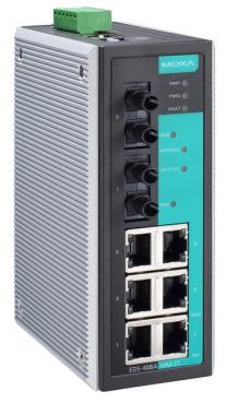 Entry-level Managed Industrial Ethernet Switch with 8 10/100BaseT(X) ports, -40 1