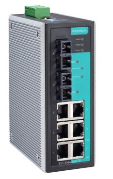 Entry-level Managed Industrial Ethernet Switch with 8 10/100BaseT(X) ports, -40 2