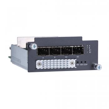 Gigabit Ethernet module with 4 100/1000Base SFP slots, PRP/HSR protocol support