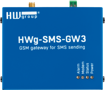 HWg-SMS-GW3, SMS senden mit HW-group Geräten und Sensoren 1