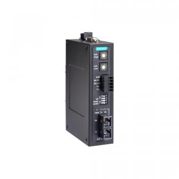 ICF-1150I-S-SC-T, Industrial RS-232/422/485 to Fiber Optic Converter, SC SM
