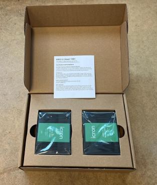 ICRON Raven 3301 Set, USB 3.2 Gen 1, 2.0, 1.1, 5Gbps, 1-Port, ab Cat.5e,100m
