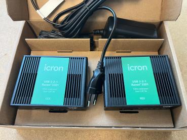 Preview: ICRON Raven 3301 Set, USB 3.2 Gen 1, 2.0, 1.1, 5Gbps, 1-Port, ab Cat.5e,100m 1