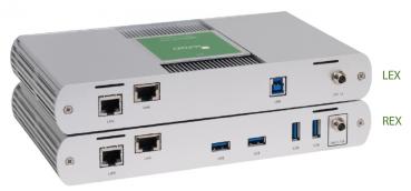 ICRON USB 3-2-1 Raven 3104 Set, USB 3.1, CAT6a/7, 4-Port, 100m