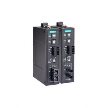 Industrial RS-232/422/485 to Fiber Optic Converter, SC Multi-mode 1