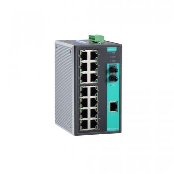 Industrial Unmanaged Ethernet Switch with 14 10/100BaseT(X) ports, 2 long-haul 