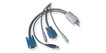 KVM Interface Cable USB & VGA - PS/2  & VGA 10m