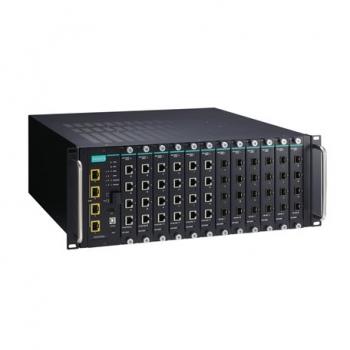 Layer 2 Full Gigabit managed Ethernet switch with 12 slots for 4-port 10/100/10