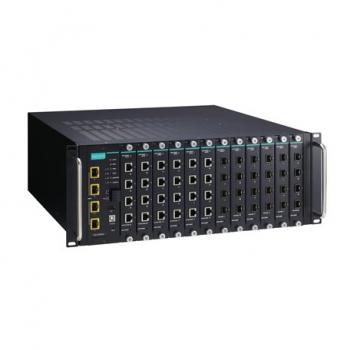 Layer 3 Full Gigabit managed Ethernet switch with 12 slots for 4-port 10/100/10