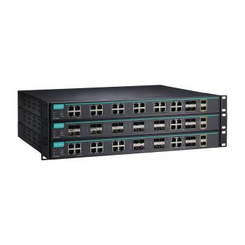 Layer 3 full Gigabit managed Ethernet switch with 20 100/1000BaseSFP slots, 4 1