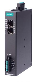 MGate 5121-T, 1-port CANopen/J1939-to-Modbus TCP gateways, -40 to 75°C