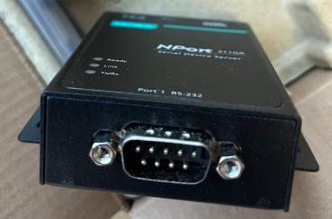 Moxa NPort 5110A, 1 Port RS-232 auf Ethernet, DB9 m, mit verschraubb. Netzteil 4