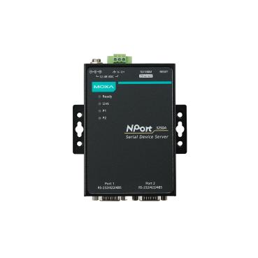 NPort 5250A 2Port Geräteserver, RS-232/422/485 zu Netzwerk, DB9 male, 0.5KV