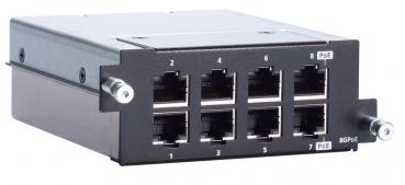 RM-G4000-8PoE,  module with 8 10/100BaseT(X) IEEE 802.3bt PoE ports