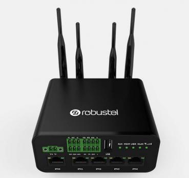 Robustel R1520-4L Global, Dual SIM LTE Router, Wi-Fi, GPS, PD-PoE