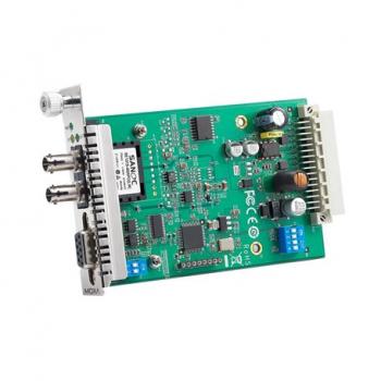 RS-232/422/485 to Fiber Optic Converter. ST Multi-mode. Slide-in Module