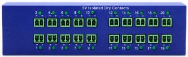 SPX-D2i 20x I/O Optokoppler 5VDC Kontakte Modul, Erweiterung um 20x 5VDC IO