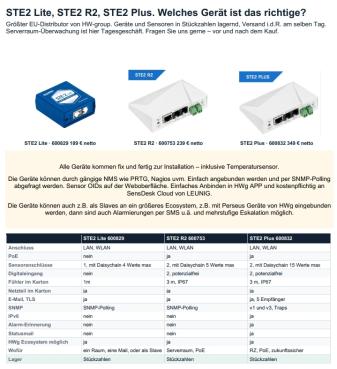 STE2 Plus, 600832, SNMP-Thermometer, PoE, IPv6, 15 Sensoren 7