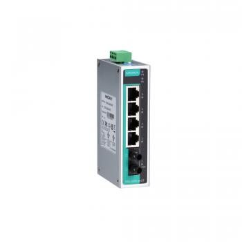 Unmanaged switch with 4 10/100BastT(X) ports, and 1 100BaseFX multi-mode port w