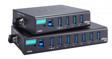 UPort 404A, 4-port industrial-grade USB 3.2 hubs, adaptor included, 0 to 60°C o