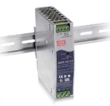 WDR-60-24 Mean Well 60 W/2.5 A DIN-rail 24 VDC, -30°C bis 85°C
