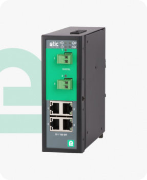XSLAN+2400 SHDSL Ethernet Extender, bis 15 Mbps, 2x SHDSL, 4x LAN