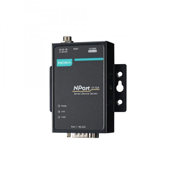 1 Port Device server, 10/100M Ethernet, RS-232, DB9 male,  0.5KV Surge, mit NT 