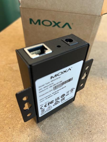1 Port Device Server, 10/100M Ethernet, RS-232, DB9 male, 12-48VDC und Netzteil 4