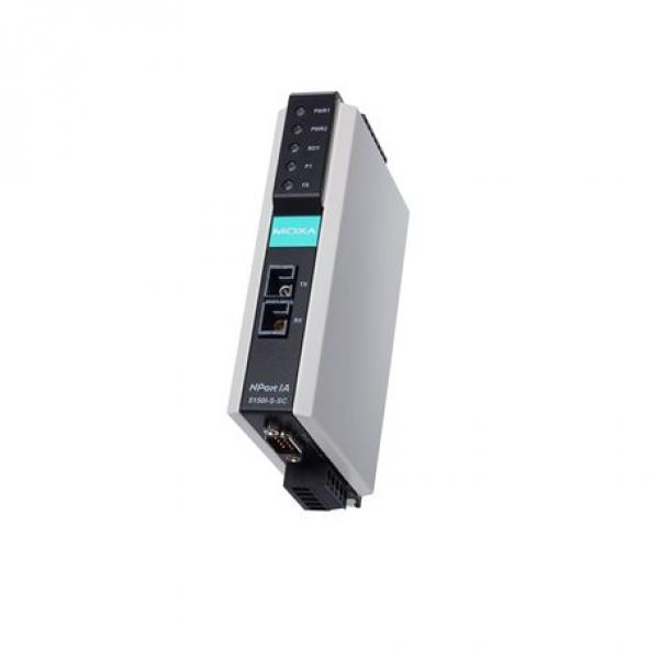 1 RS-232/422/485 port to 1 100BaseF(X) multi-mode port, ST, IECEx, -40 to 75°C 