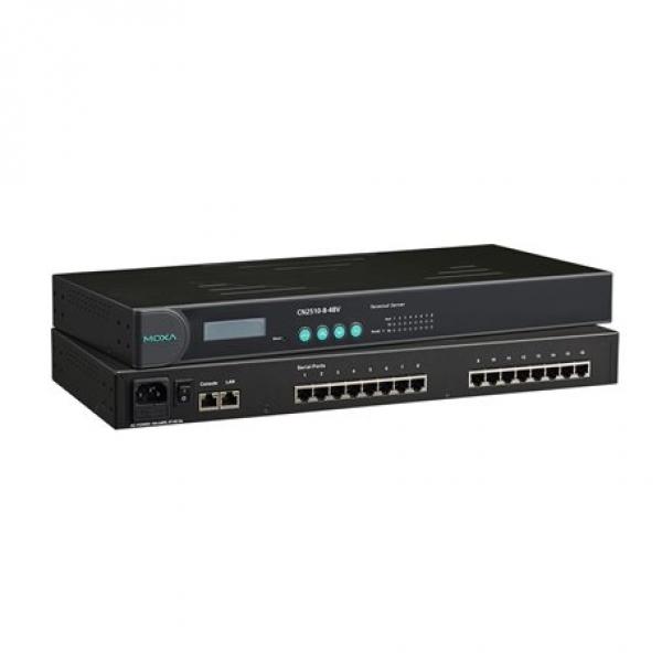 16 port Terminal Server, single 10/100M Ethernet, RS-232, RJ-45 8pin,  100V or 