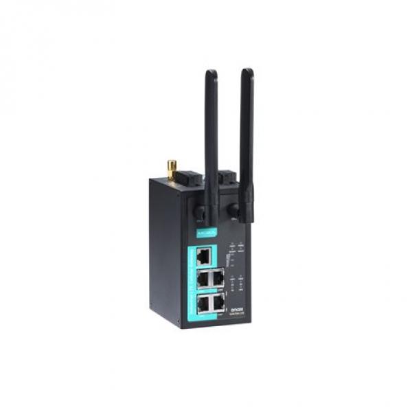 4 port, 2G/3G/4G industrial LTE Ethernet IP gateway, -30 to 55°C