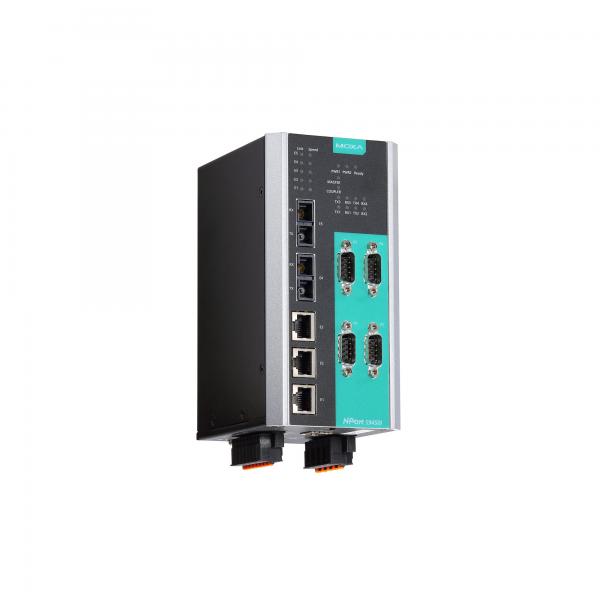 4-port Device Server, 3 Ethernet, 2 multi SC FO Managed Switch, 24/48VDC, 10/10