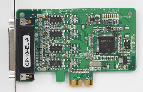 4 Port PCIe Board, w/o Cable, RS-232, Low Profile 1