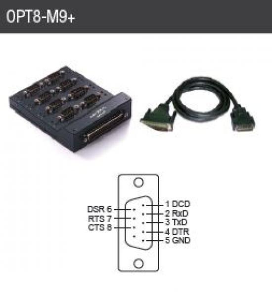 8 Port Connection Box, DB9M, Matel Case