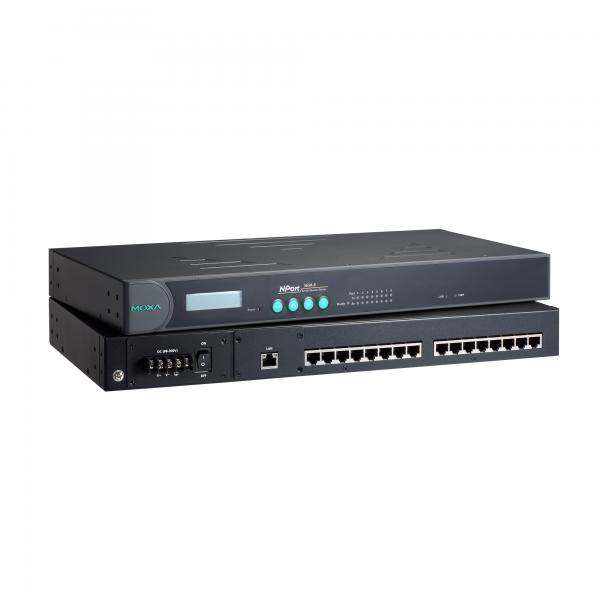 8-port rackmount device server, 10/100M Ethernet, RS-422/485 RJ-45, 100-240VAC_